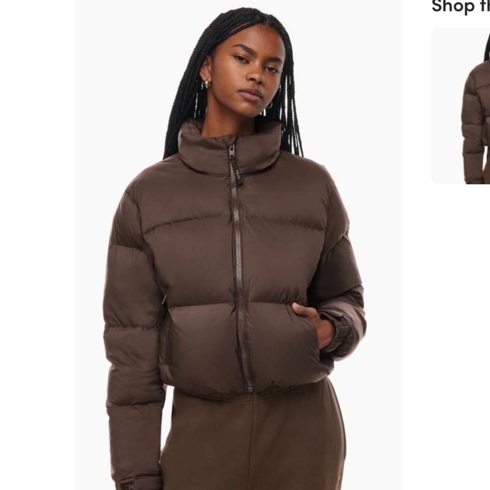 THE MEGA PUFF™ SHORT Rich Mocha Brown XXS NWOT